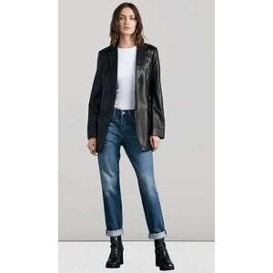 Rag & Bone Jeans Women 27 Blue Jinx Medium Wash Denim Rosa Mid Rise Boyfriend